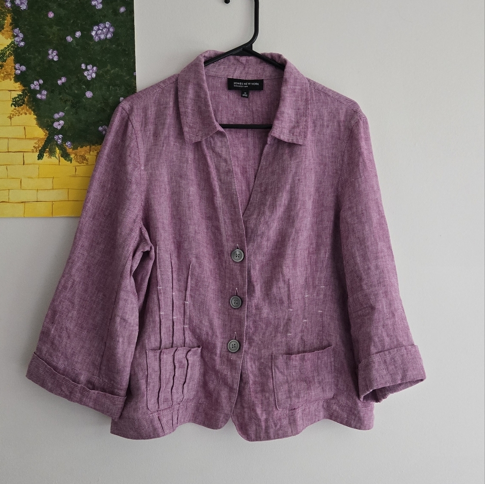 Jones New York Soft Linen Jacket